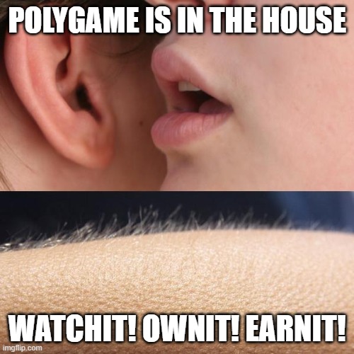 sprint | POLYGAME IS IN THE HOUSE; WATCHIT! OWNIT! EARNIT! | image tagged in whisper and goosebumps | made w/ Imgflip meme maker