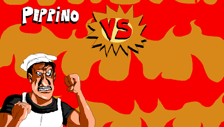 High Quality Peppino VS Blank Blank Meme Template