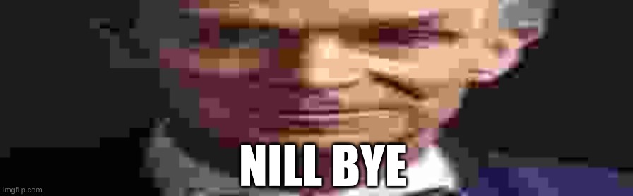 nill bye says hi | NILL BYE | made w/ Imgflip meme maker