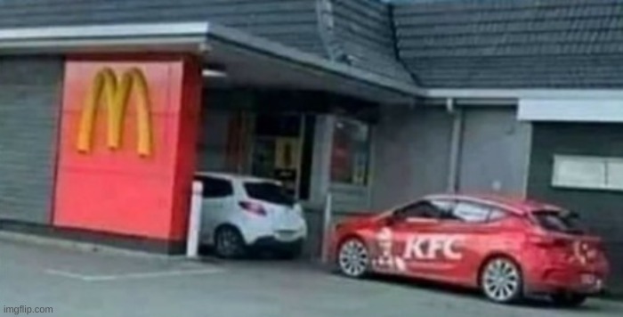 KFC at a McDonalds | image tagged in kfc | made w/ Imgflip meme maker