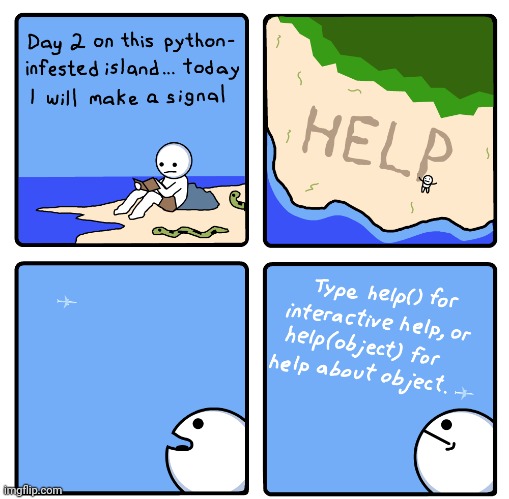 Stranded | image tagged in stranded,help,comics,island,islands,comics/cartoons | made w/ Imgflip meme maker