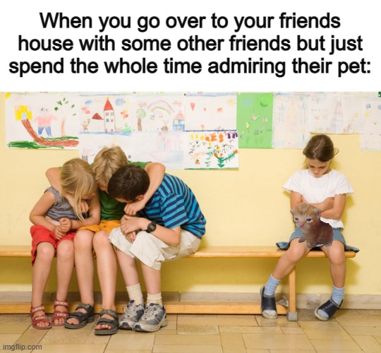Who else does this? I do this... sometimes :P | When you go over to your friends house with some other friends but just spend the whole time admiring their pet: | image tagged in herbert,funny,memes | made w/ Imgflip meme maker