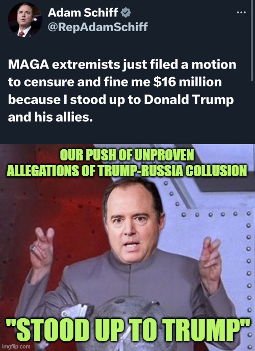 We had to Lie About Trump to See What we could Impeach him For | OUR PUSH OF UNPROVEN ALLEGATIONS OF TRUMP-RUSSIA COLLUSION; "STOOD UP TO TRUMP" | image tagged in memes,dr evil laser | made w/ Imgflip meme maker