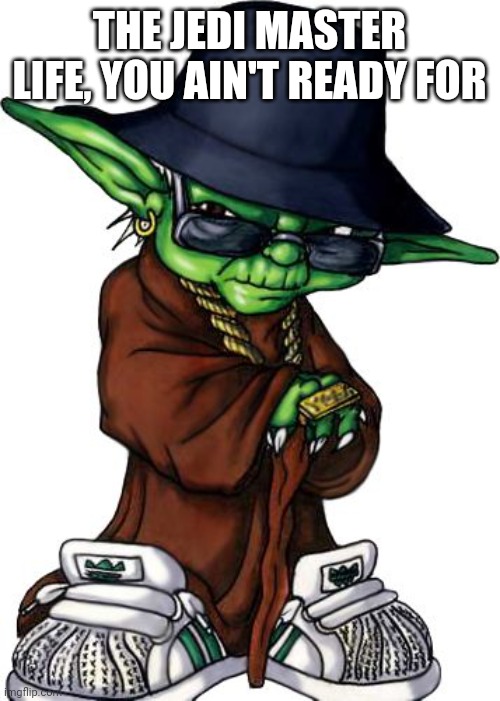 Mucho texto | THE JEDI MASTER LIFE, YOU AIN'T READY FOR | image tagged in mucho texto | made w/ Imgflip meme maker