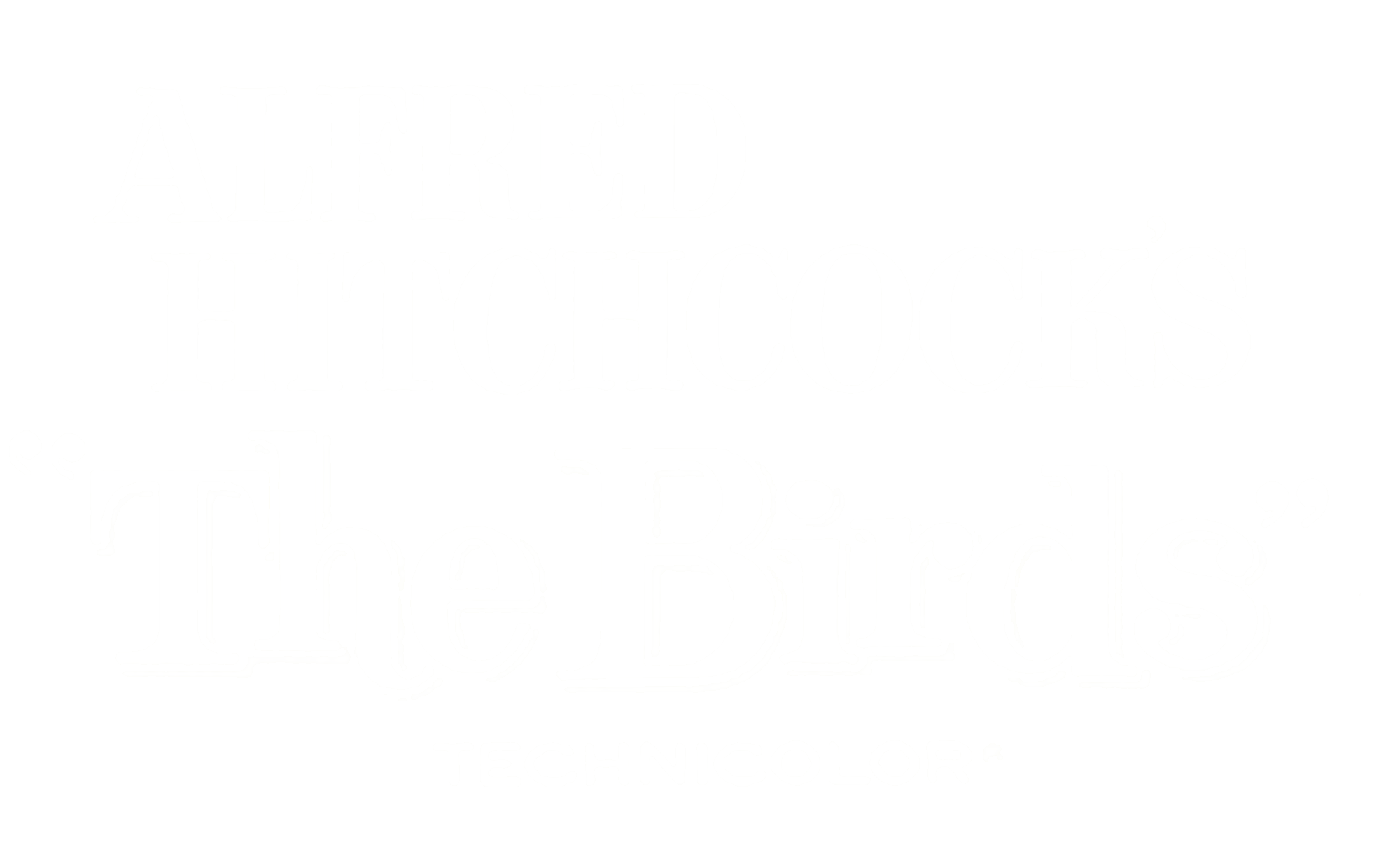 Logo pájaros birds Hitccock blanco Blank Meme Template