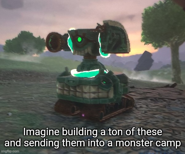 Is this the terraria summoner experience? | Imagine building a ton of these and sending them into a monster camp | made w/ Imgflip meme maker