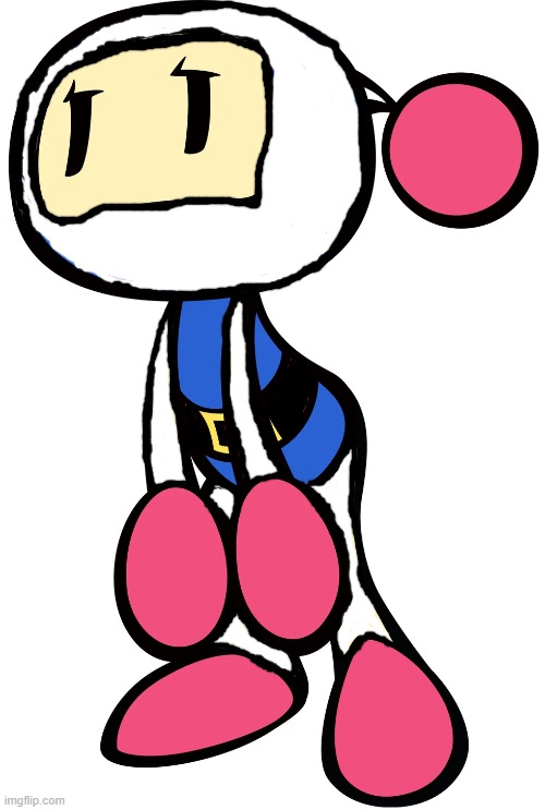 Bored White Bomberman | image tagged in blue bomber 3,bomberman,white bomber | made w/ Imgflip meme maker