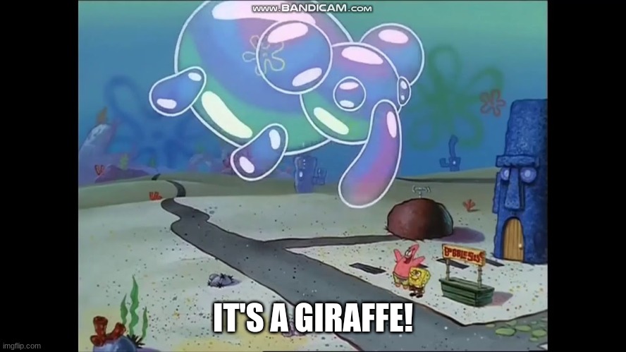 It's a giraffe! | IT'S A GIRAFFE! | image tagged in it's a giraffe | made w/ Imgflip meme maker
