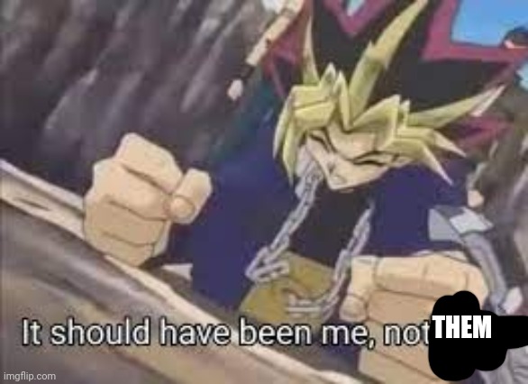 It should have been me | THEM | image tagged in it should have been me | made w/ Imgflip meme maker