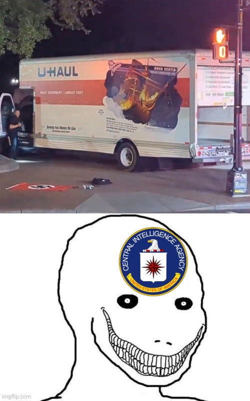 False flags on parade | image tagged in cia | made w/ Imgflip meme maker
