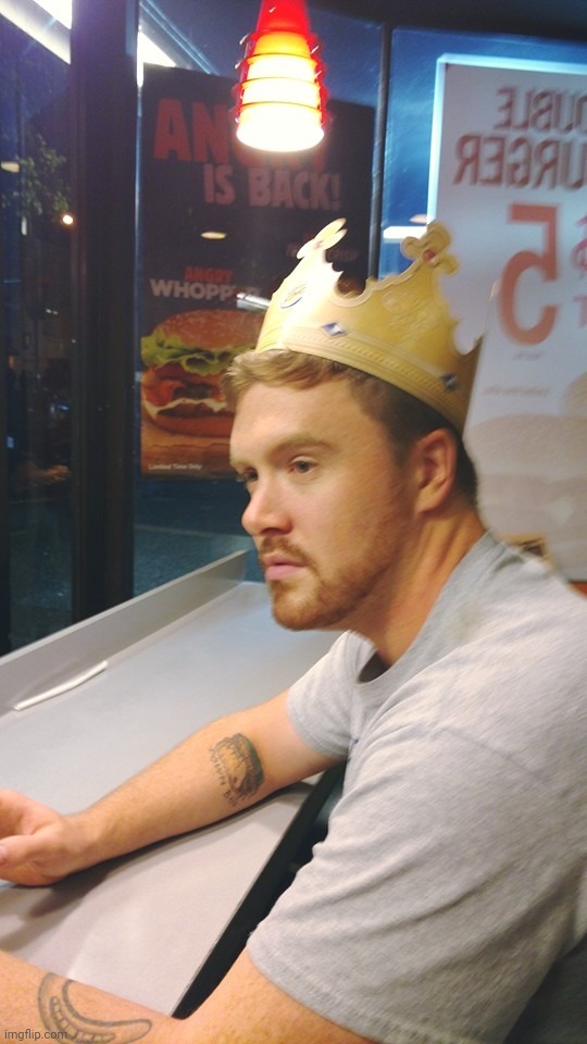 Depressed Burger King | image tagged in depressed burger king | made w/ Imgflip meme maker
