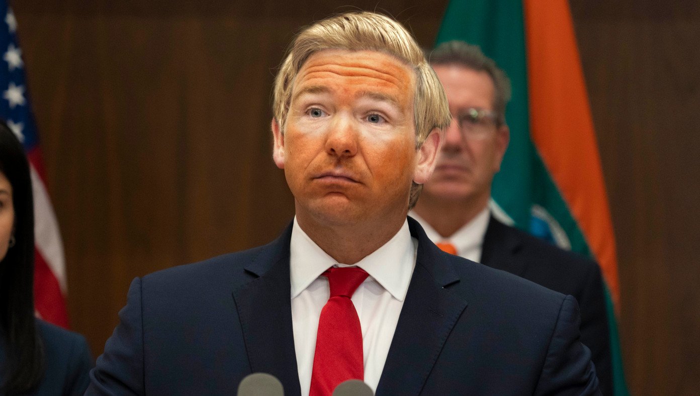 High Quality Orange DeSantis Blank Meme Template