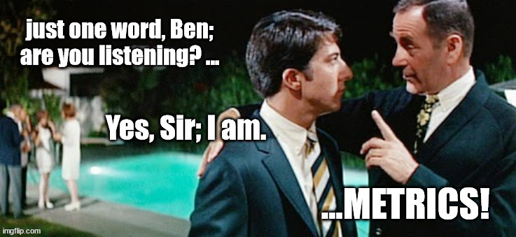 "Just one word, Ben; are you listening?" | Yes, Sir; I am. | image tagged in the graduate,mr robinson,plastics | made w/ Imgflip meme maker