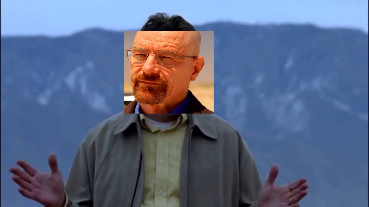 High Quality Walter White from Breaking Bad (Edited) Blank Meme Template