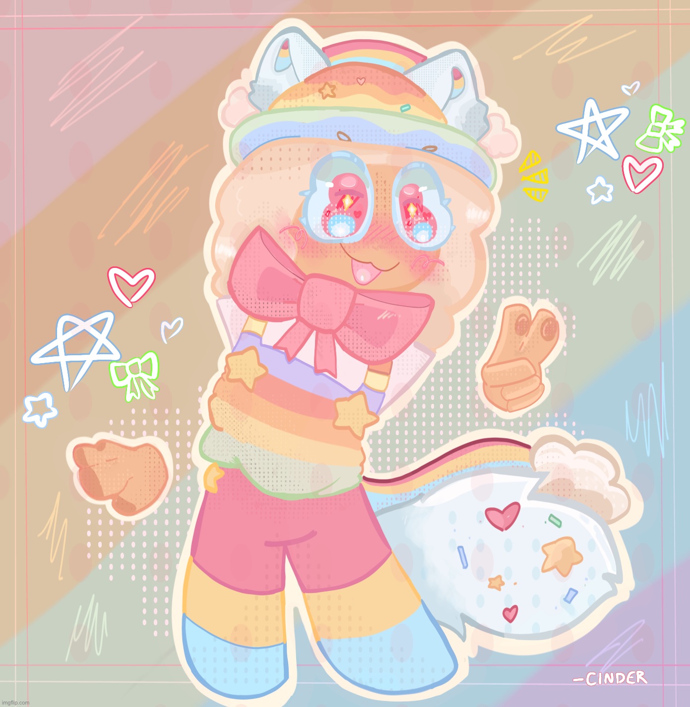 Finished art for an art trade w/ Borzoi | made w/ Imgflip meme maker