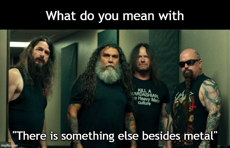 What do you mean with; "There is something else besides metal" | made w/ Imgflip meme maker
