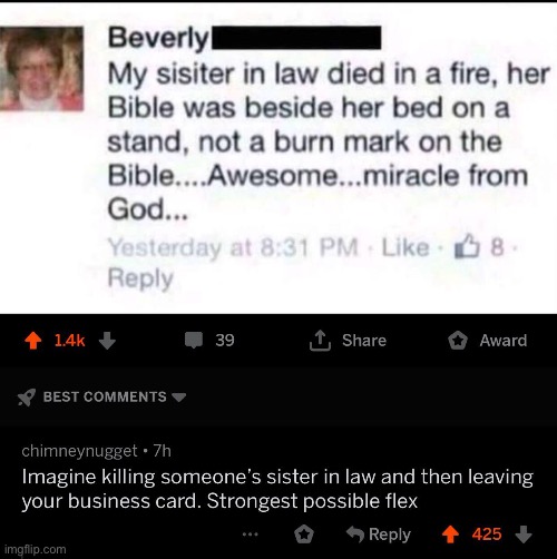 #1,514 | image tagged in comments,god,bible,fire,death,wholesome | made w/ Imgflip meme maker
