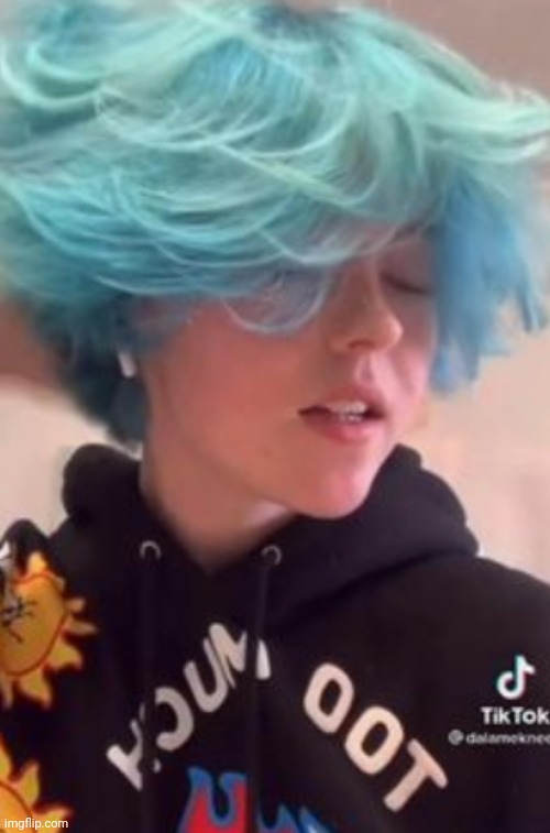 bitch got cotton candy for hair | made w/ Imgflip meme maker