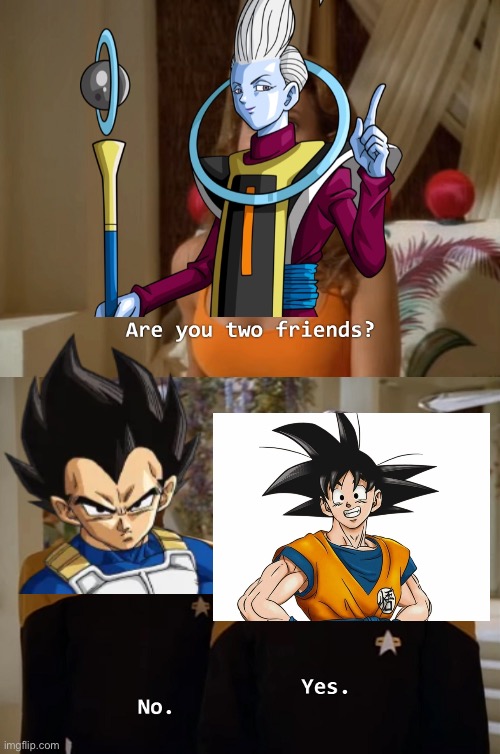 Dbs Meme | image tagged in are you two friends | made w/ Imgflip meme maker