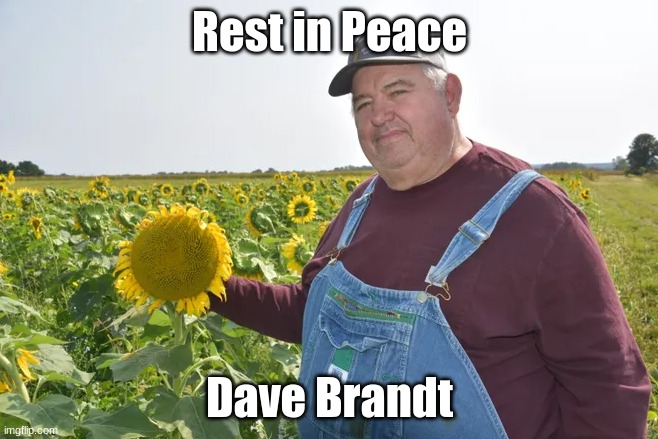 Rest in peace old friend | Rest in Peace; Dave Brandt | image tagged in dave brandt | made w/ Imgflip meme maker