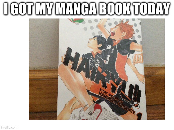 My vol.1 book | I GOT MY MANGA BOOK TODAY | image tagged in hi | made w/ Imgflip meme maker