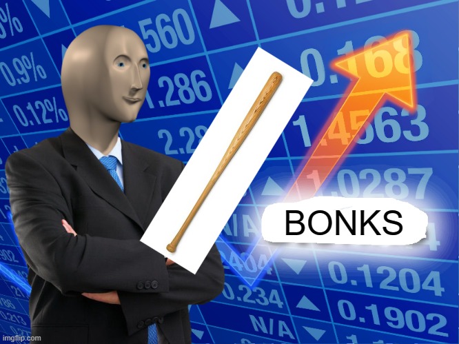 bonks | BONKS | image tagged in empty stonks | made w/ Imgflip meme maker