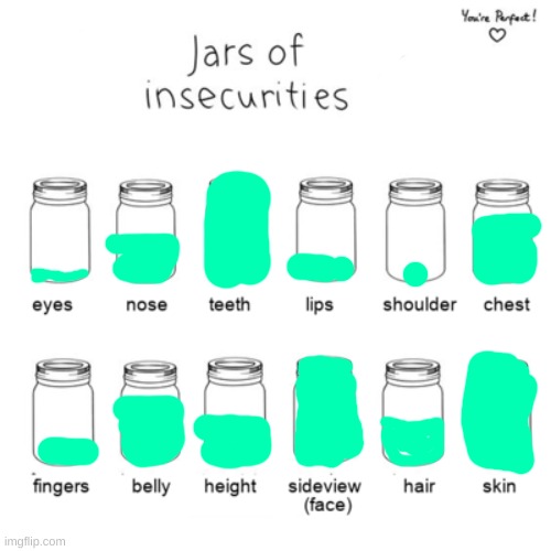 Jar of insecurities | image tagged in jar of insecurities | made w/ Imgflip meme maker