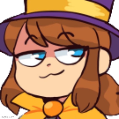 Hat kid smug (transparent) | image tagged in hat kid smug transparent | made w/ Imgflip meme maker