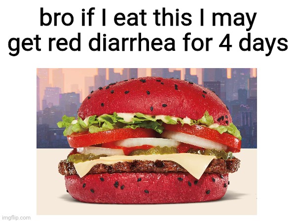 no offense to spiderman fans | bro if I eat this I may get red diarrhea for 4 days | image tagged in memes,funny,fun | made w/ Imgflip meme maker