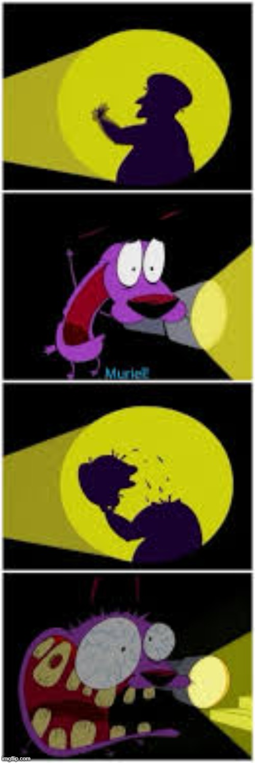 image tagged in horror,courage the cowardly dog | made w/ Imgflip meme maker