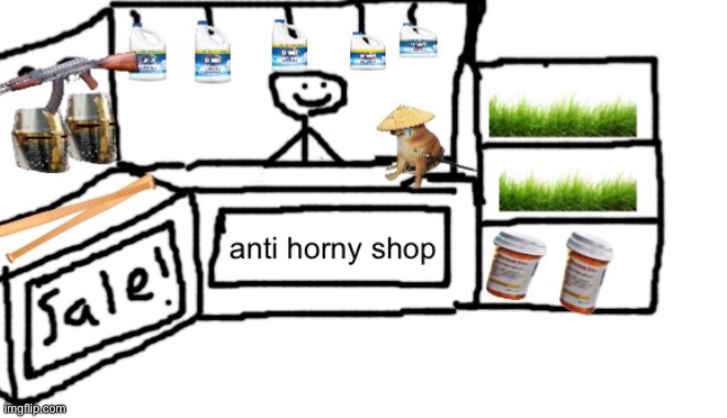 First purchase is free! | image tagged in anti horny shop 2,go to horny jail | made w/ Imgflip meme maker