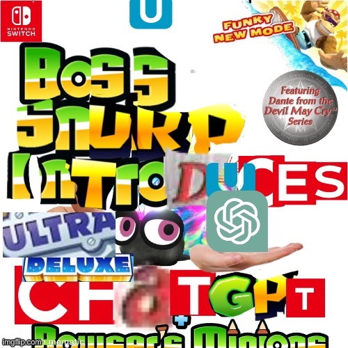 Boss Snurp Introduces Ultra Deluxe ChatGPT For The Nintendo Switch U With New Funky Mode | image tagged in mii,topia | made w/ Imgflip meme maker
