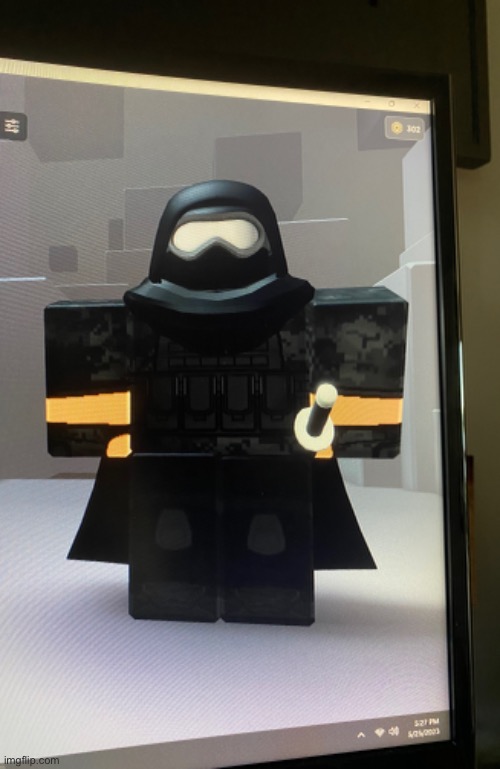 He plays Roblox. Instant L. | made w/ Imgflip meme maker