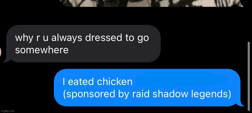 Sponsored by raid shadow legends | made w/ Imgflip meme maker