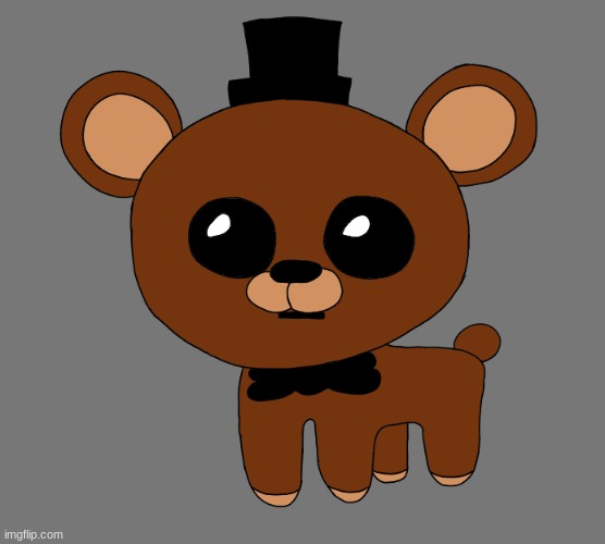 i drew freddy as the tbh creature | image tagged in fnaf,five nights at freddys,five nights at freddy's | made w/ Imgflip meme maker