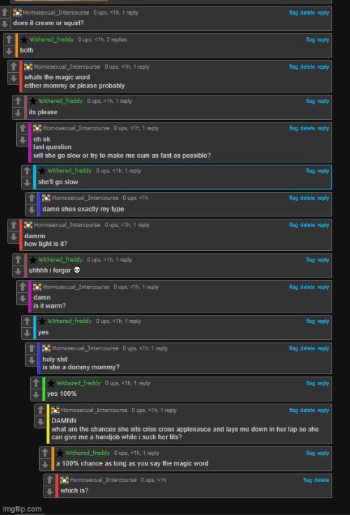least unhinged hornystream user | made w/ Imgflip meme maker