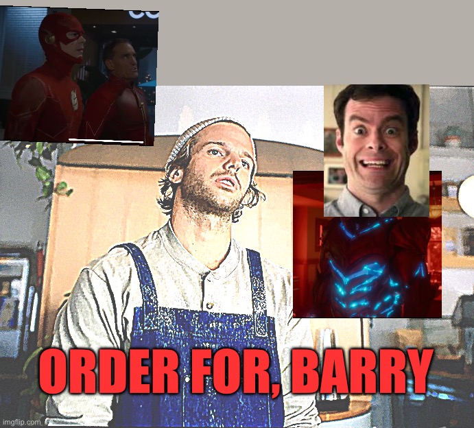 Barry and Barry | ORDER FOR, BARRY | image tagged in beignets by mitch barry hbo | made w/ Imgflip meme maker