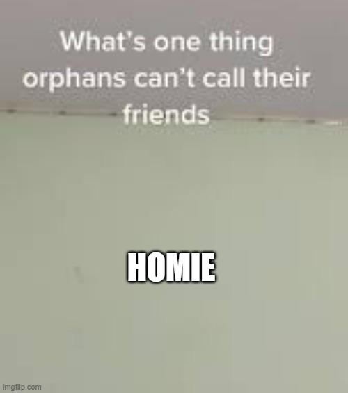 HOMIE | image tagged in dark humor | made w/ Imgflip meme maker