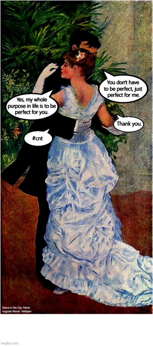 Dating | image tagged in artmemes,impressionism,dancing,dance,relationships,men and women | made w/ Imgflip meme maker