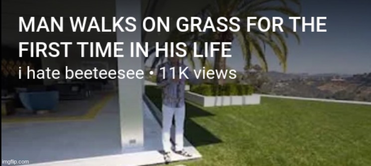 me lore: | image tagged in man walks on grass for the first time in his life | made w/ Imgflip meme maker