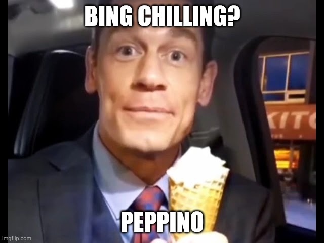 Yes | BING CHILLING? PEPPINO | image tagged in bing,chilling,peppino,pizza,tower,oh wow are you actually reading these tags | made w/ Imgflip meme maker