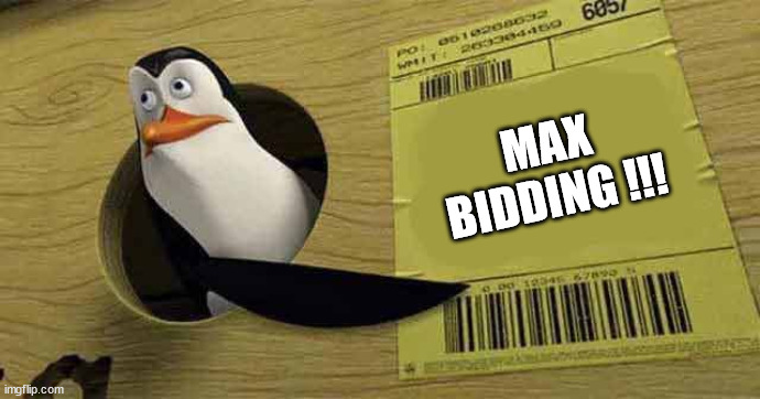 Penguin Max Bidding - Imgflip