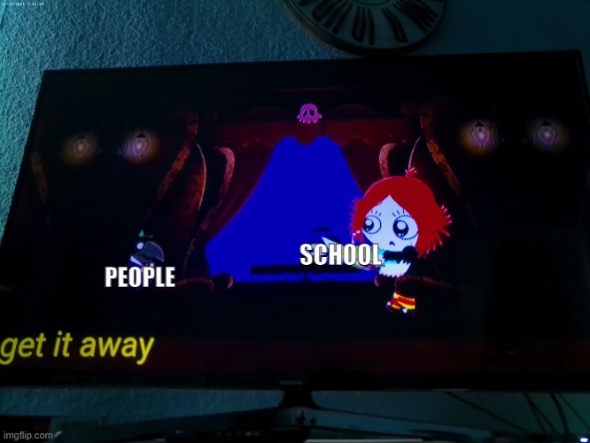 people and the school reletionship | SCHOOL; PEOPLE | image tagged in scared crow | made w/ Imgflip meme maker