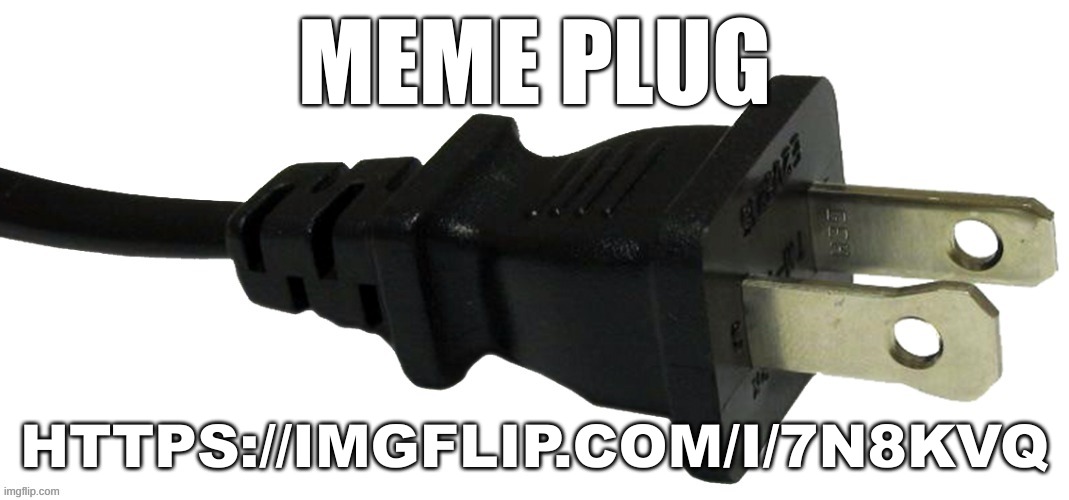 pluggity plugggg | MEME PLUG; HTTPS://IMGFLIP.COM/I/7N8KVQ | image tagged in plug | made w/ Imgflip meme maker
