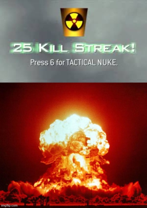 image tagged in tactical nuke,nuke | made w/ Imgflip meme maker