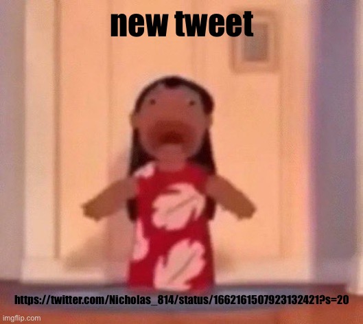 screm | new tweet; https://twitter.com/Nicholas_814/status/1662161507923132421?s=20 | image tagged in screm | made w/ Imgflip meme maker