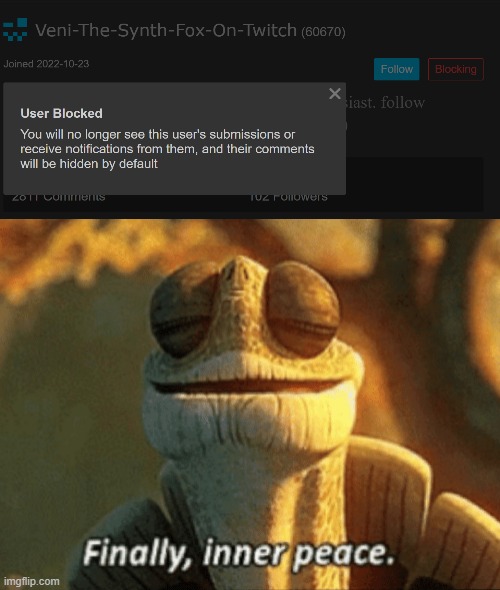image tagged in finally inner peace | made w/ Imgflip meme maker
