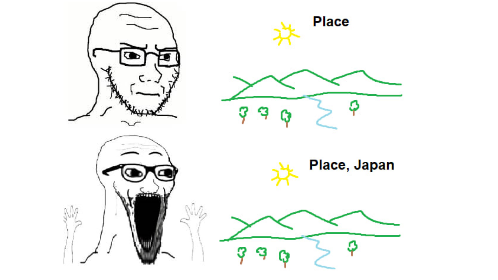 place Japan original Blank Meme Template