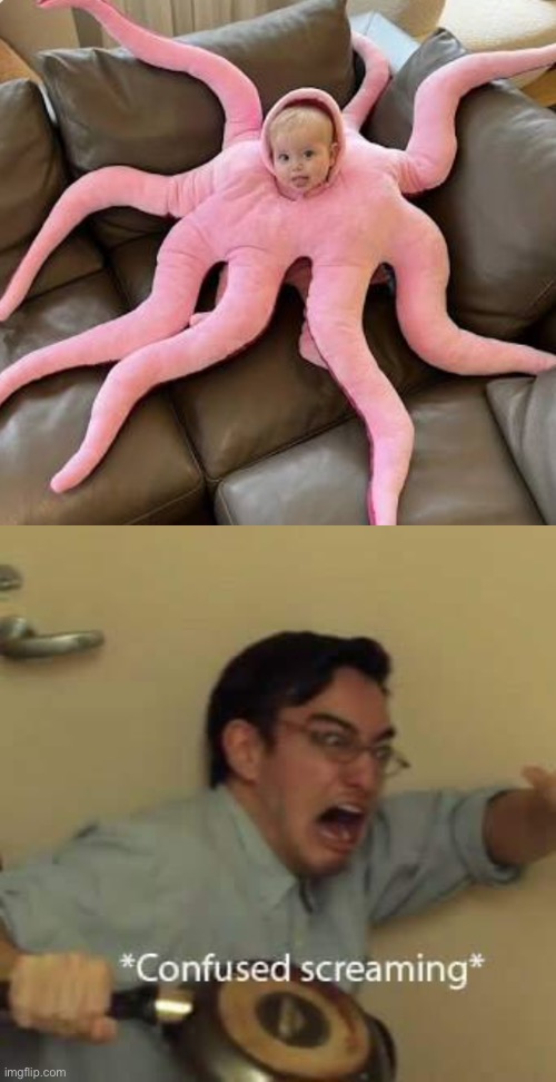 WHAT IN THE HOT CRISPY KENTUCKY FRIED CALAMARI?!?! | image tagged in filthy frank confused scream,babies,thanks i hate it | made w/ Imgflip meme maker