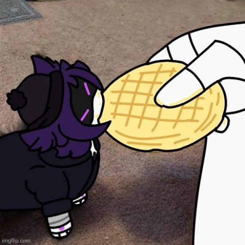 My waffle. (Guy who posted this literally have a name made of emoji) | made w/ Imgflip meme maker